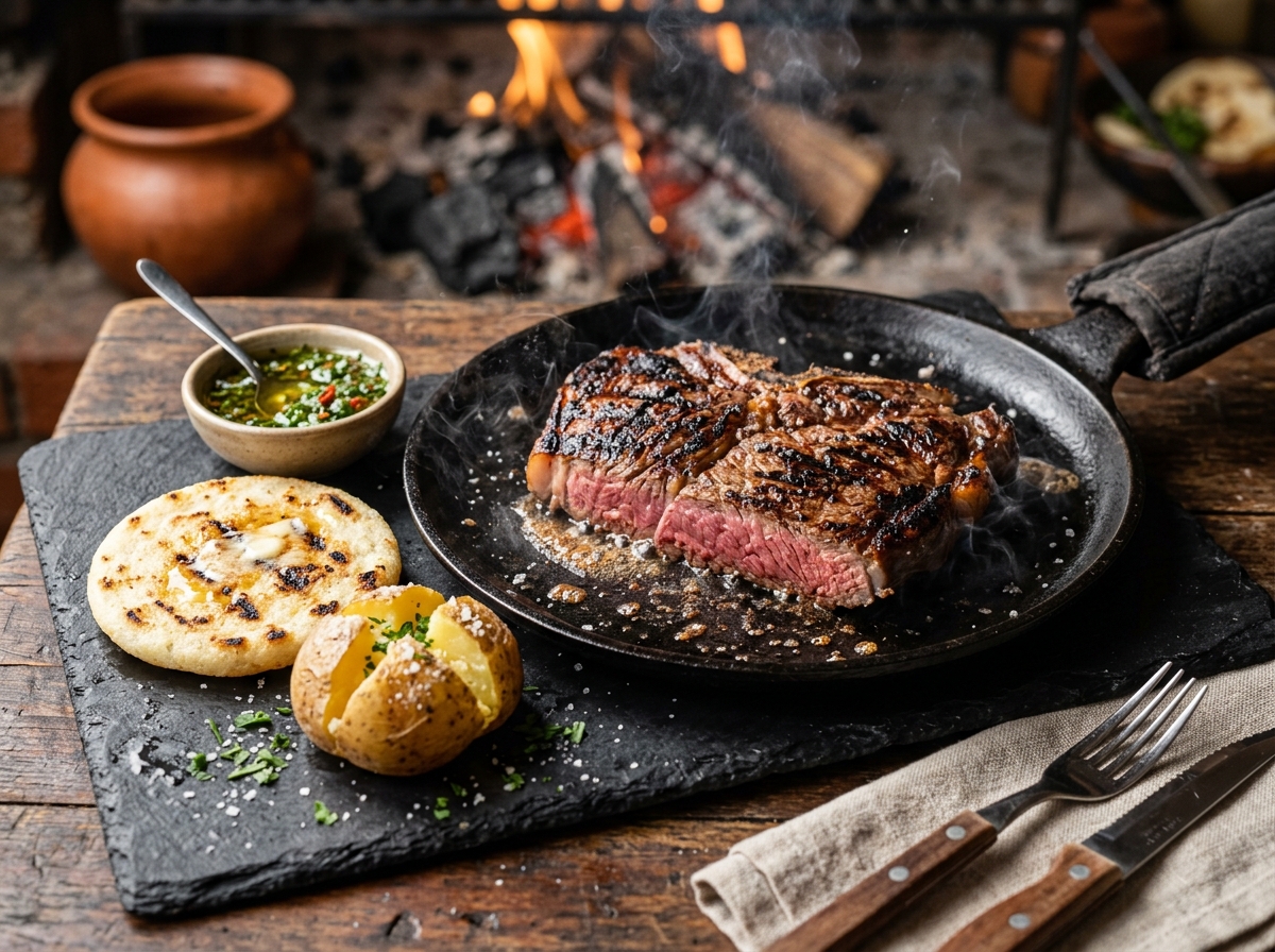 Chatas a la Brasa con Mantequilla de Ajo