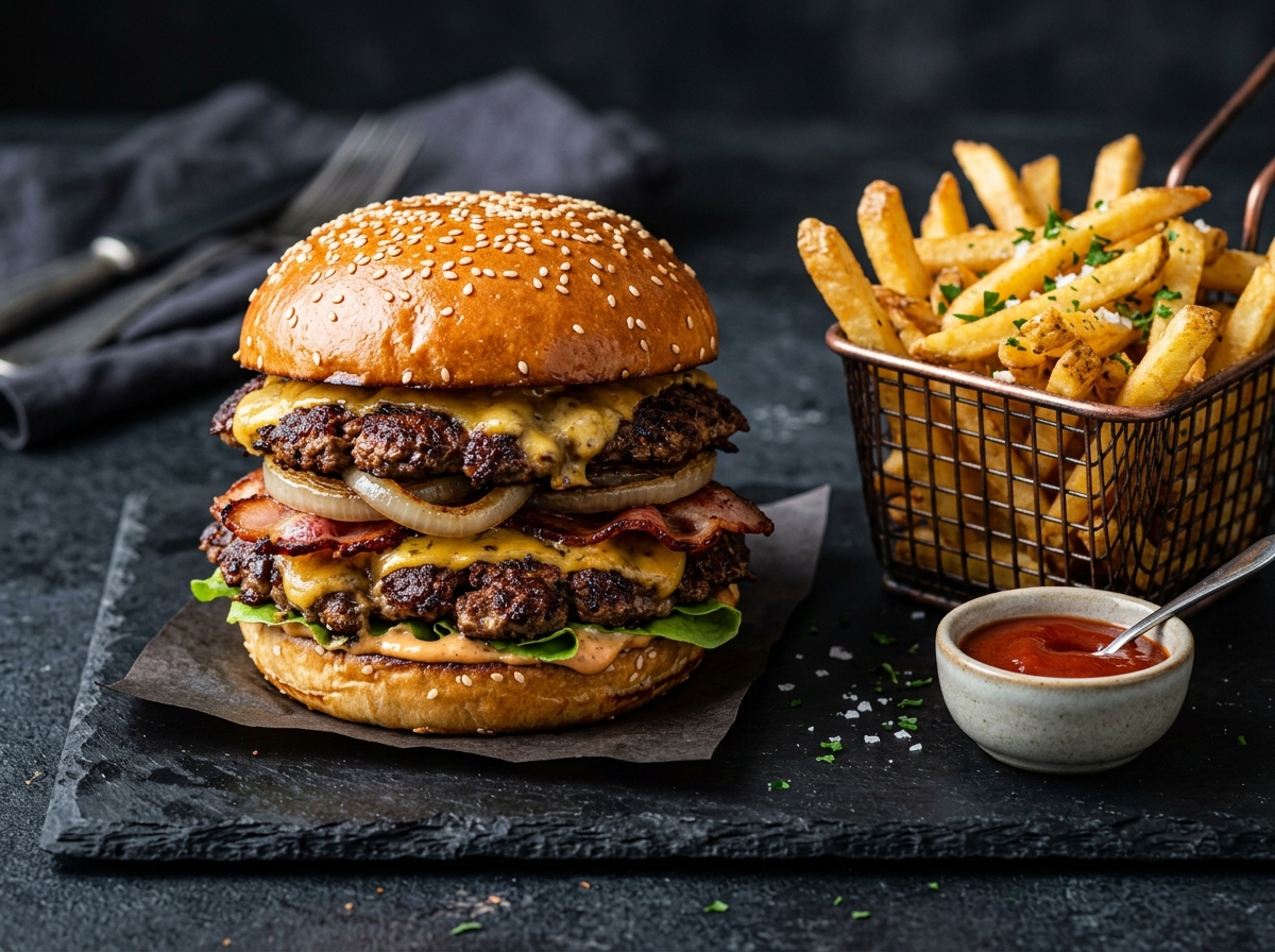 Hamburguesa Artesanal a la Parrilla