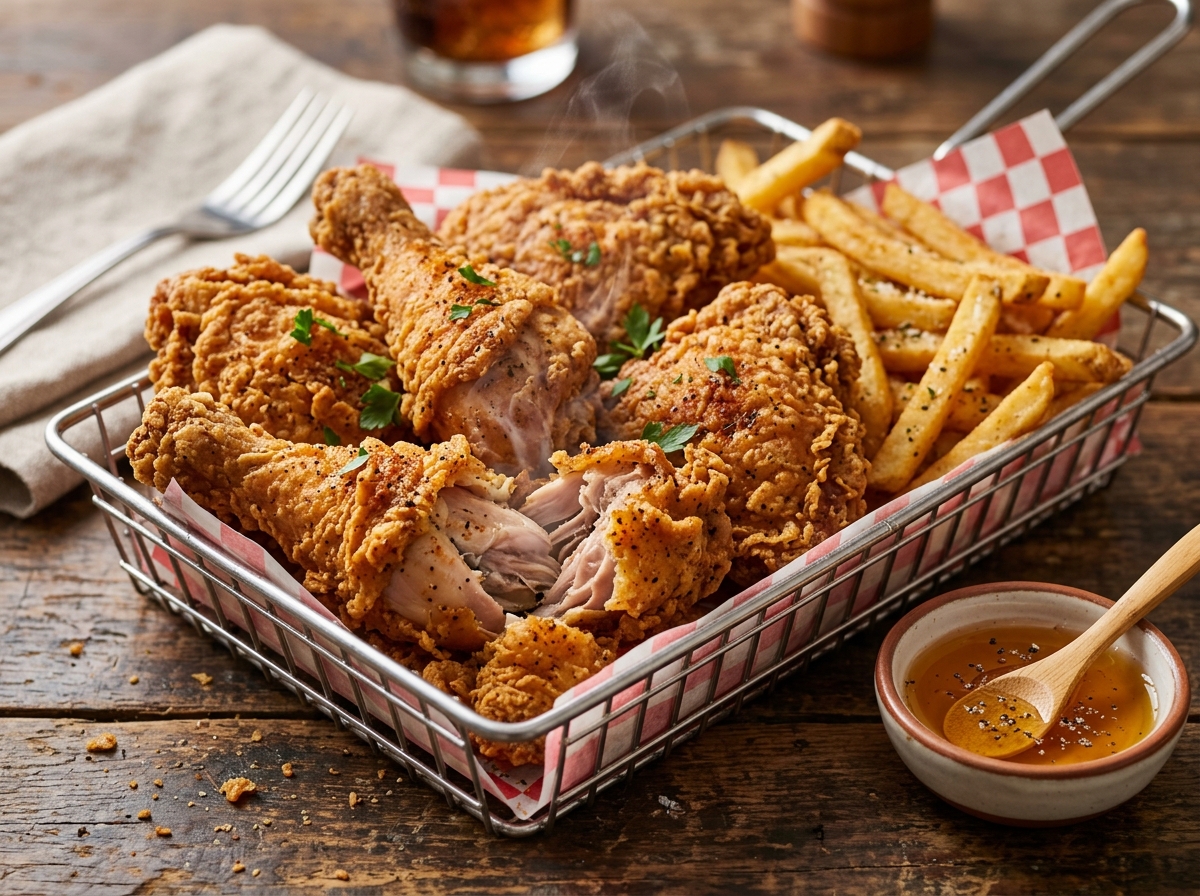 Pollo a la Broaster