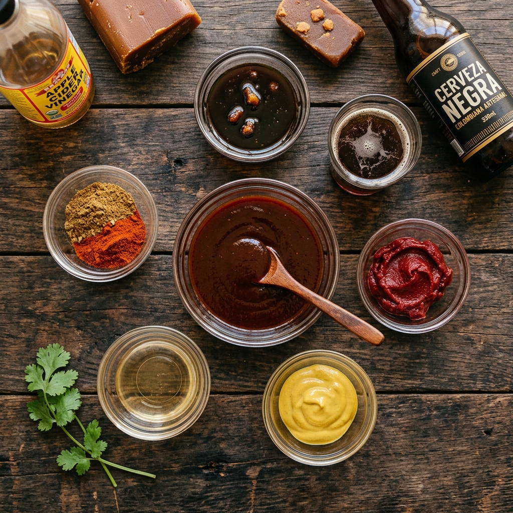 Salsa BBQ criolla a la panela