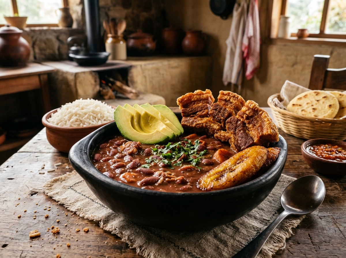 Sopa de Lentejas Campesina con Espinazo de Cerdo y Hogao Criollo