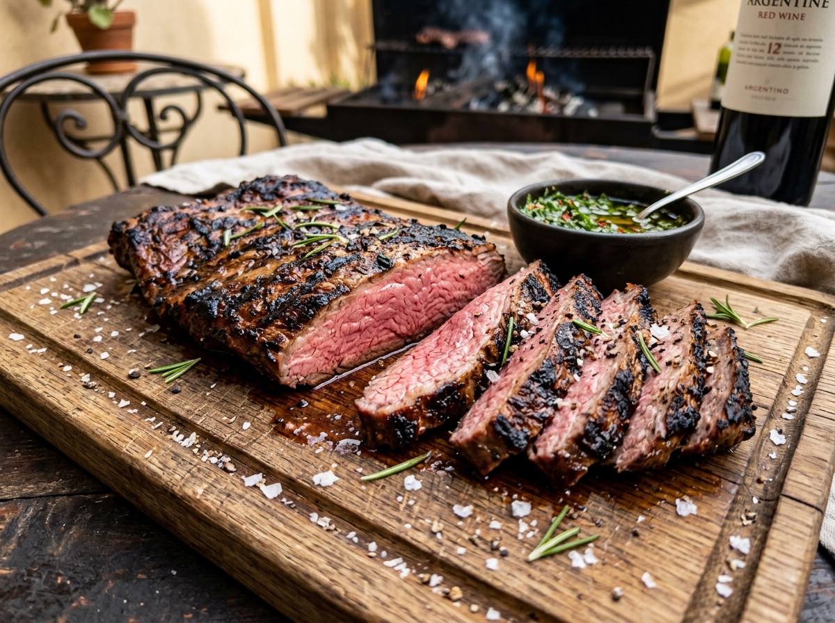 Bife de Vacío con Chimichurri